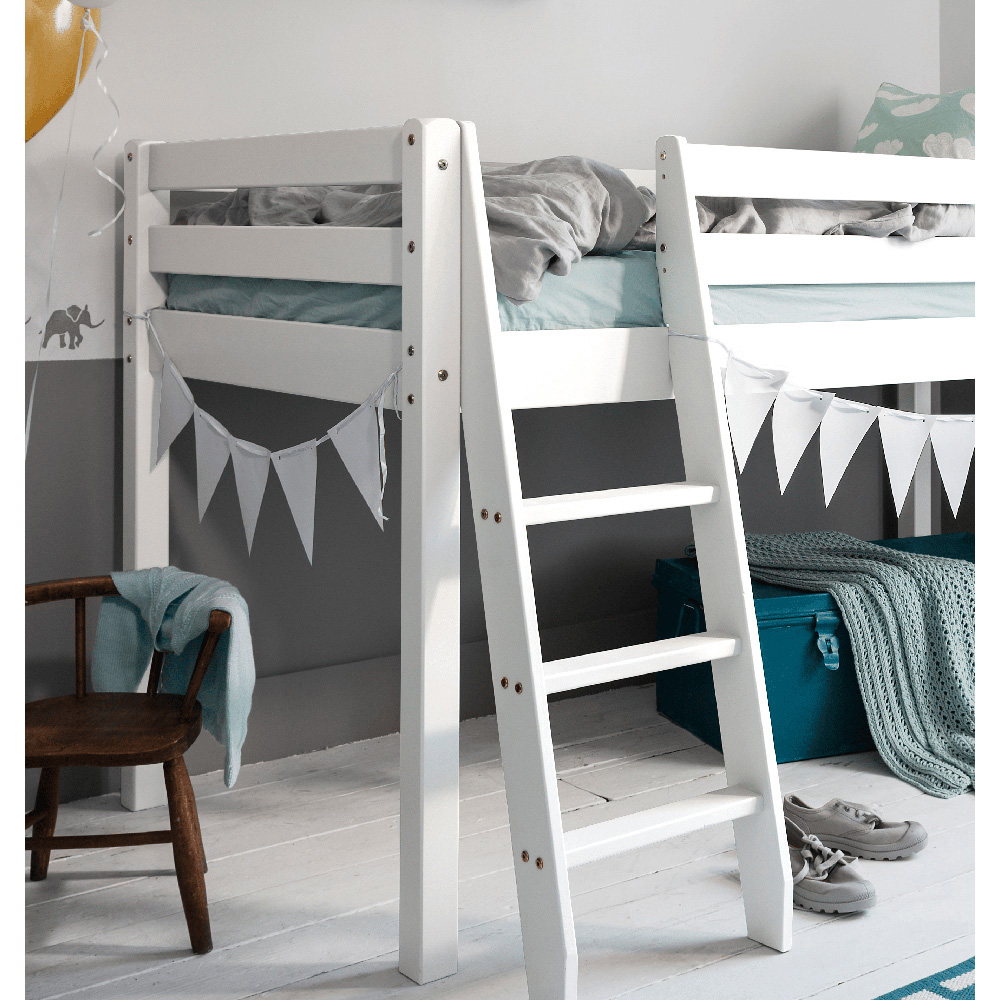 Noa and Nani Ontario White Mid Sleeper Shorty Cabin Bed Image 6