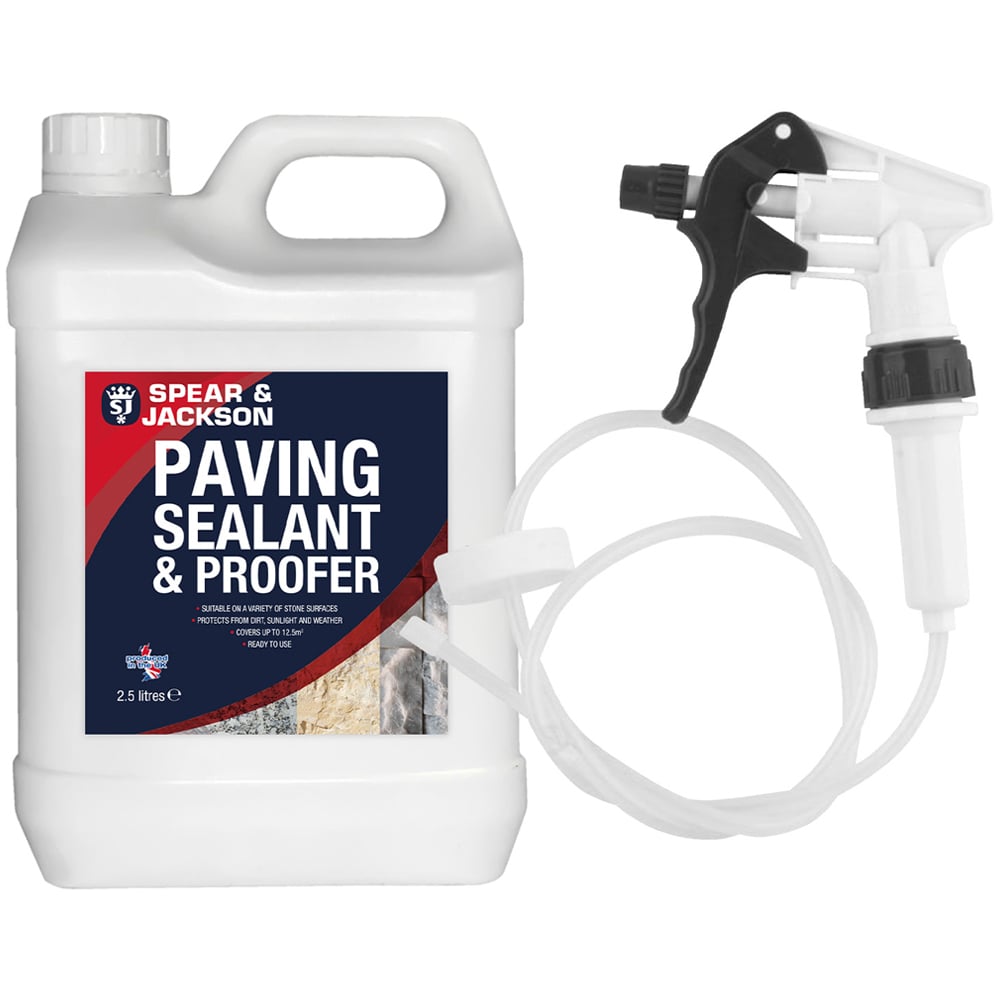 Spear & Jackson Paving Sealant and Proofer Ready to Use Formula with Long Hose Trigger Spray 2.5L Image 2