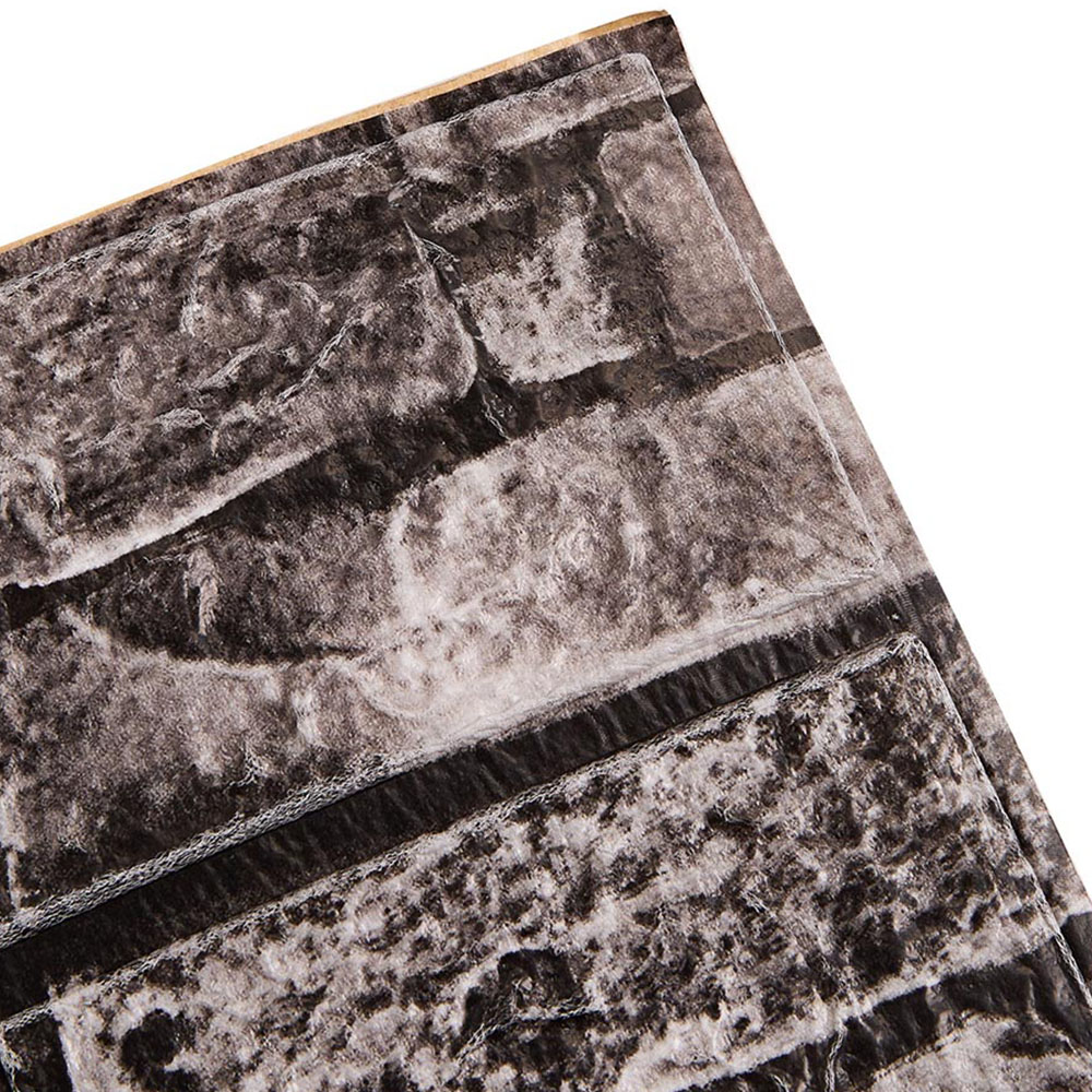 Living and Home 3D Brick Texture Brown Wall Sticker 15 Pack Image 3