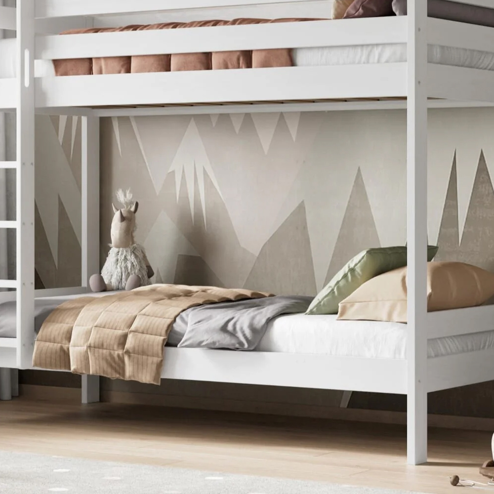 Noomi Nora White Pine Triple Bunk Bed Image 3