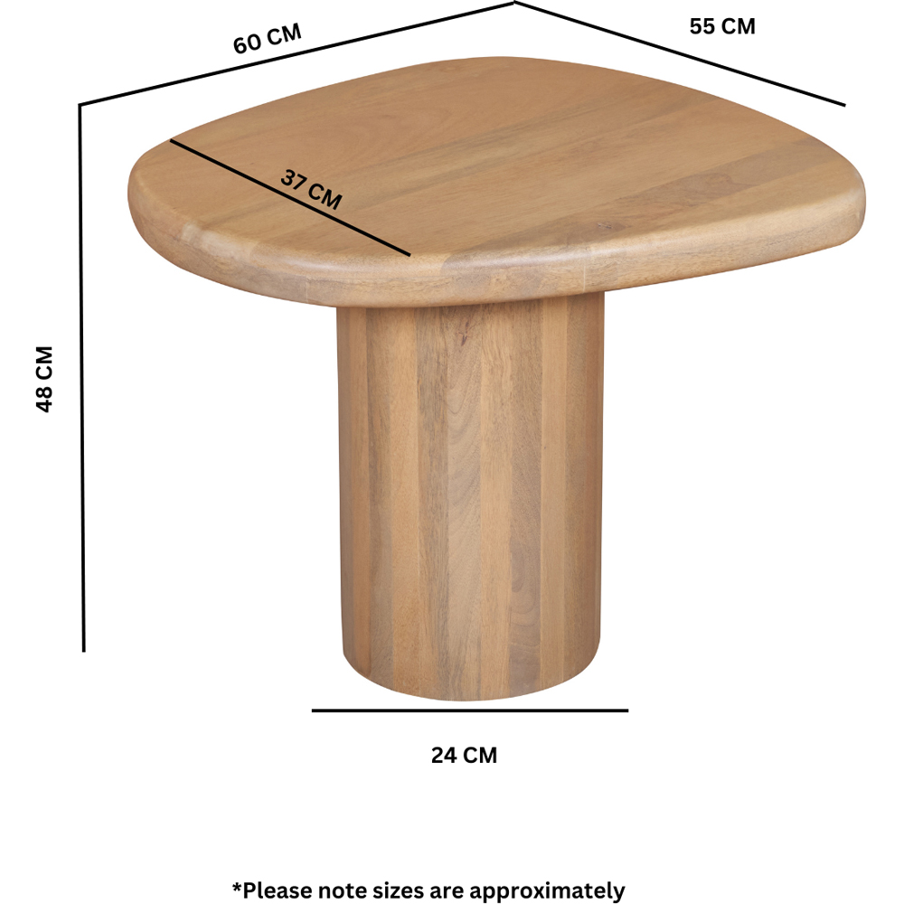 IH Design Ajmer Solid Wood Side Table Image 6