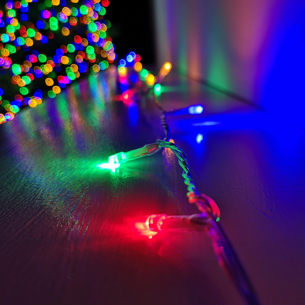 Premier 200 Multicolour LED Multi-Function Clear String Light 16m Image 9