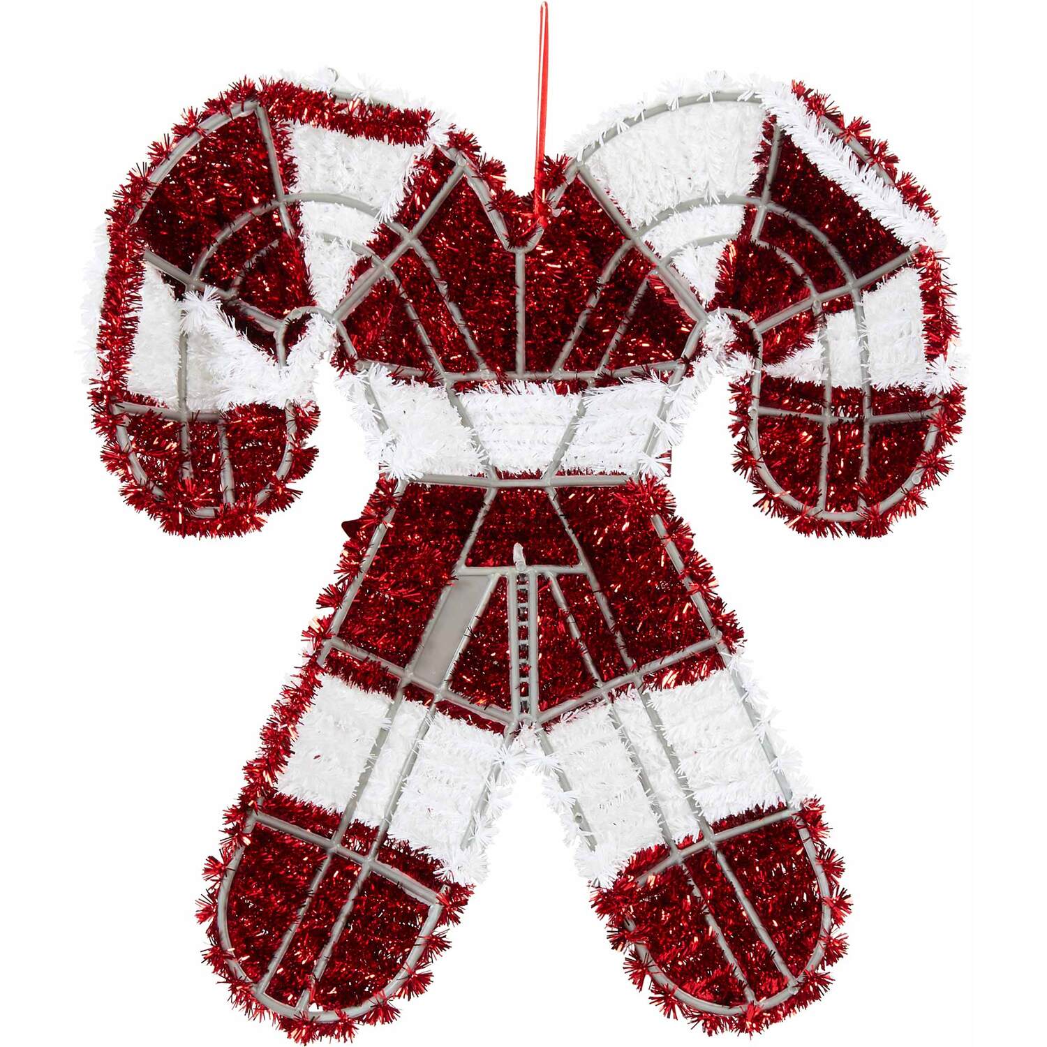 Christmas Tinsel Hanging Candy Cane Image 4