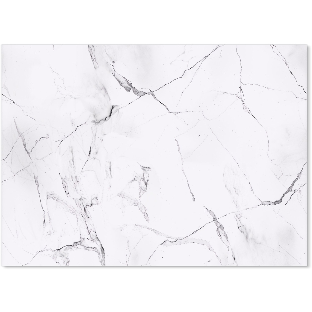 Warren Reed Designer White Marble Effect Kitchen Splashback 65 x 90cm Image 2
