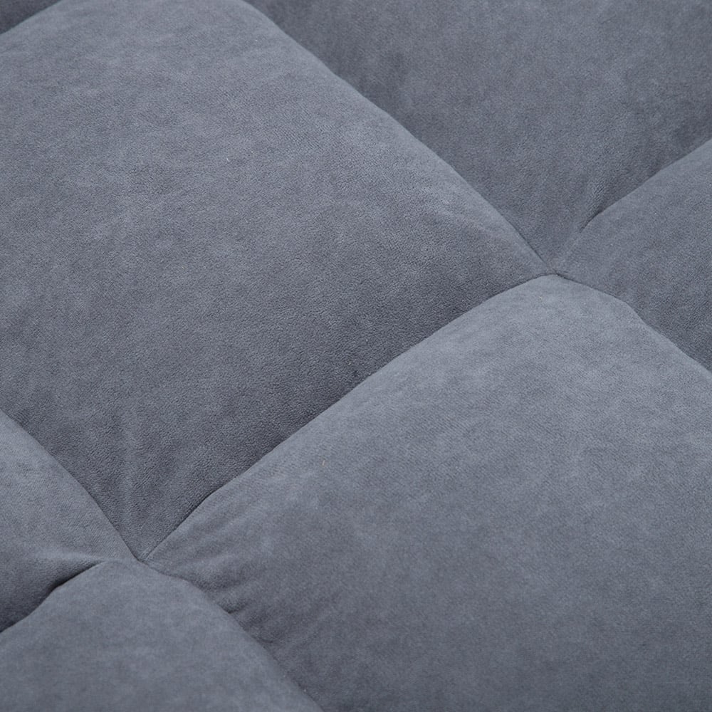 Living and Home Grey Recliner Armchair with Footstool Image 5