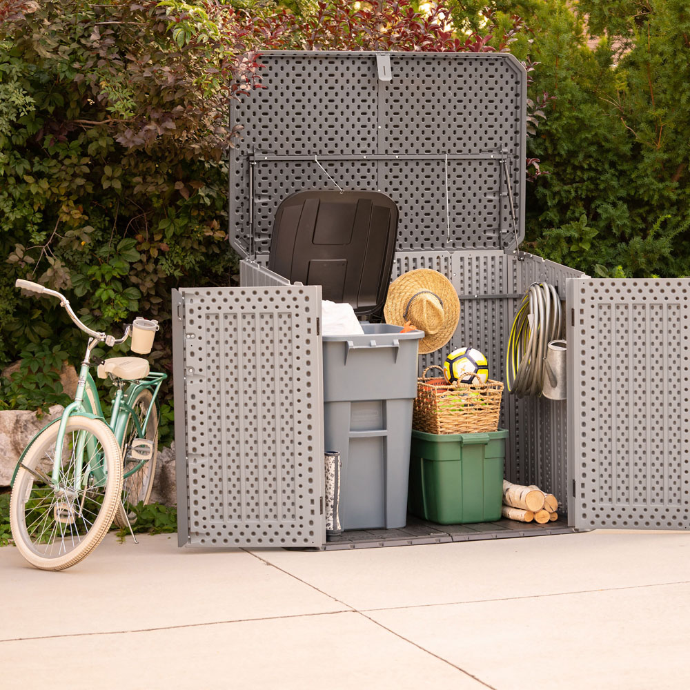 Lifetime Products 4 x 5ft Double Door Horizontal Storage Shed Image 8