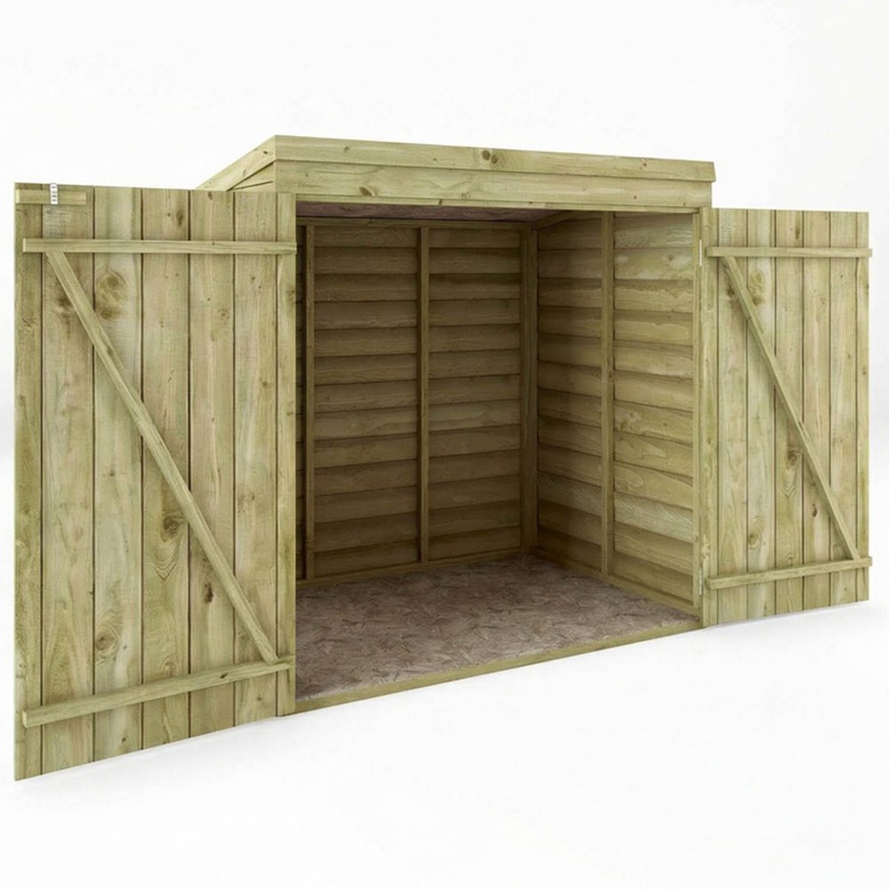 Mercia 3 x 5ft Double Door Overlap Pent Tool Storage Shed Image 2