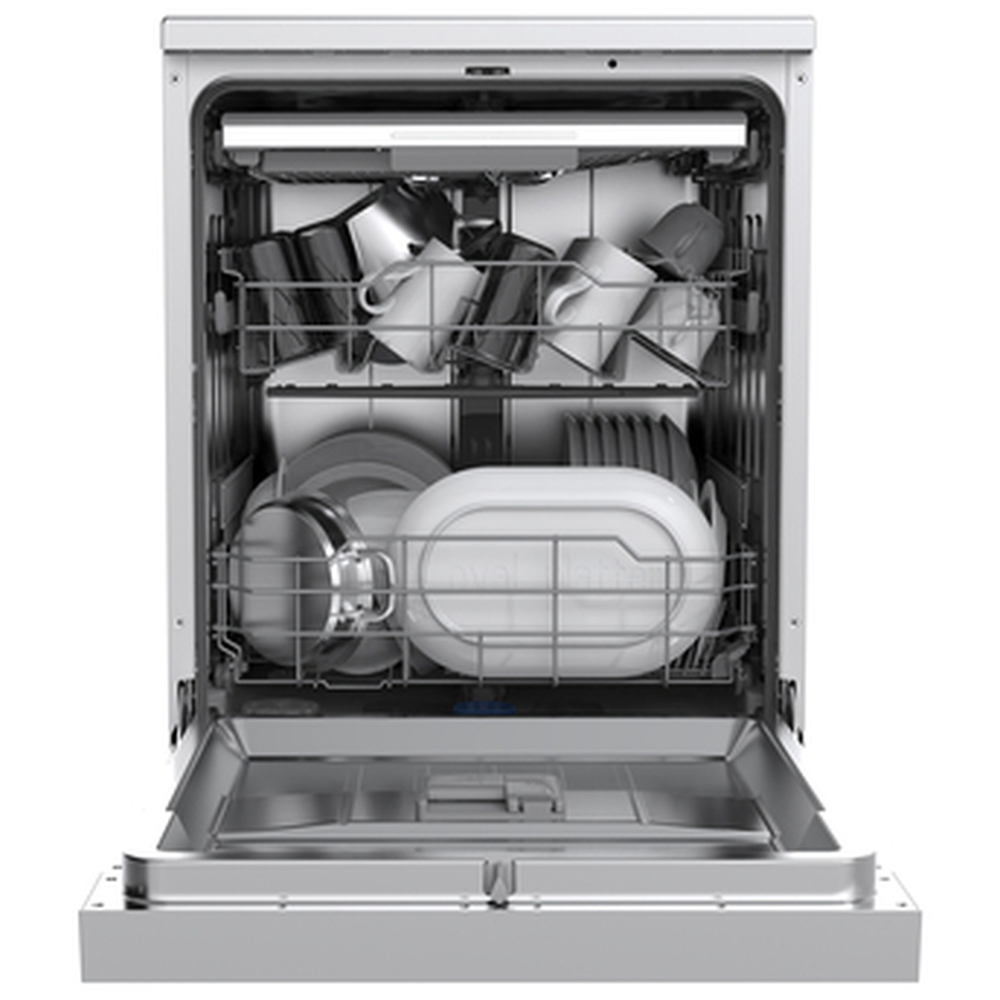 Midea MDWEF1433D(SS)-WG Silver 14 Place Freestanding Full-Size Dishwasher Image 4