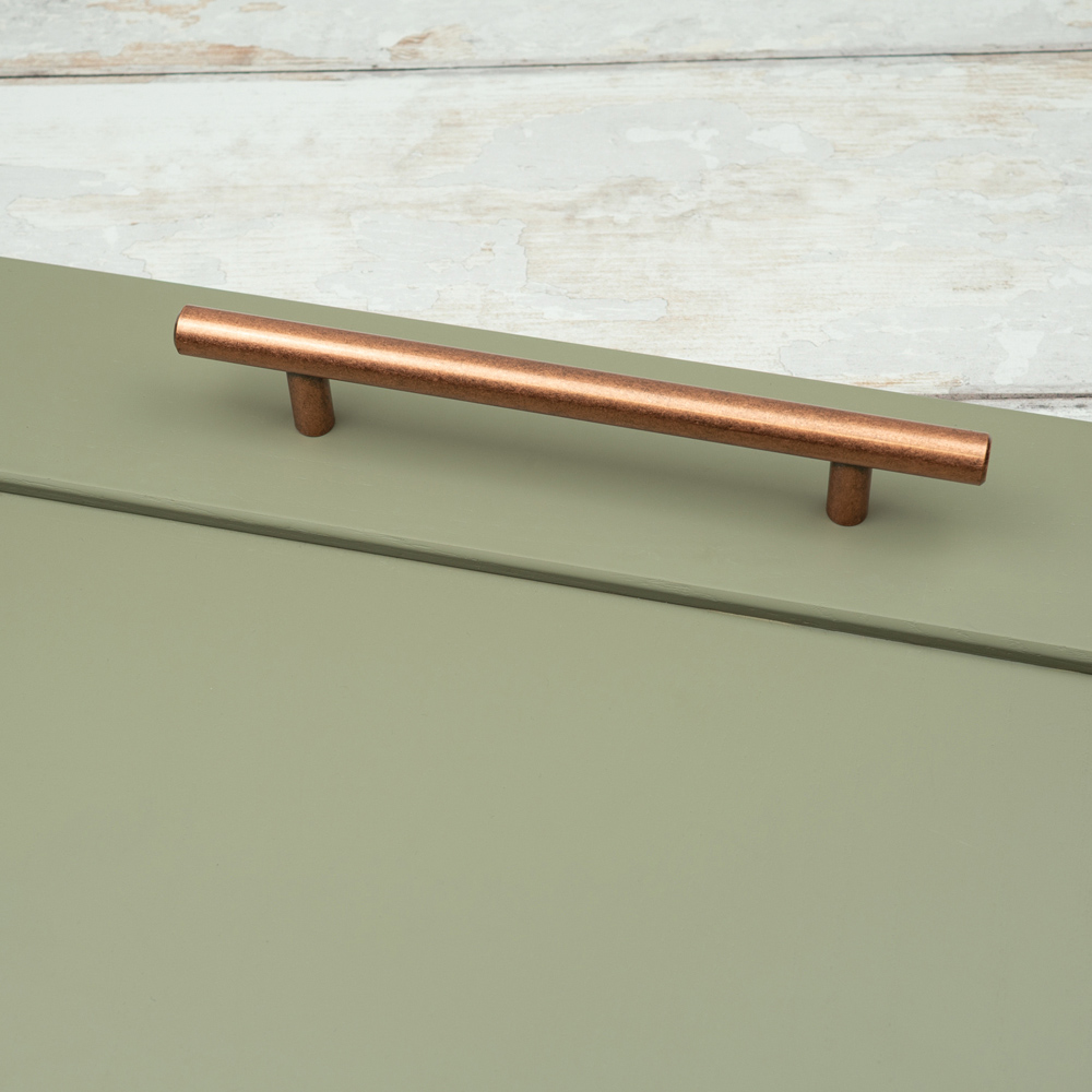 Handle & Home Antique Copper T-Bar Handle 128mm Image 3