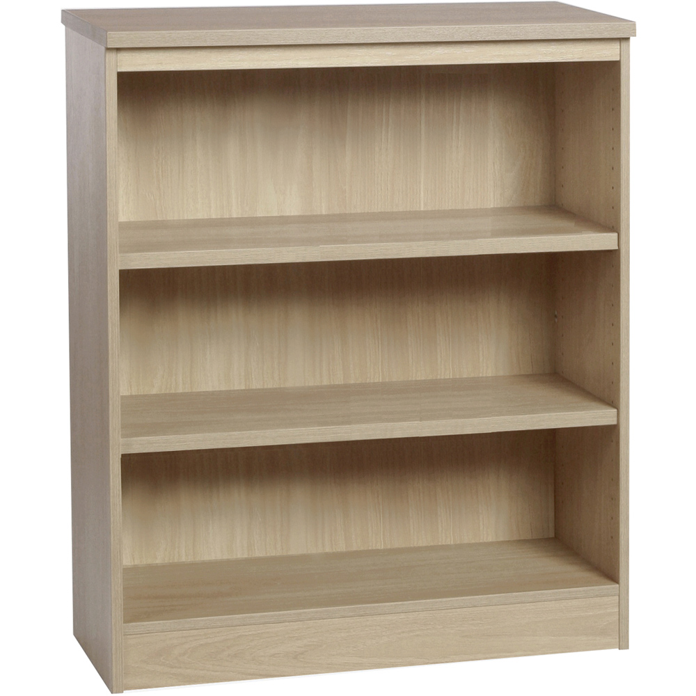 R White Cabinets 3 Shelf Sandstone Mid Height Bookcase Image 2