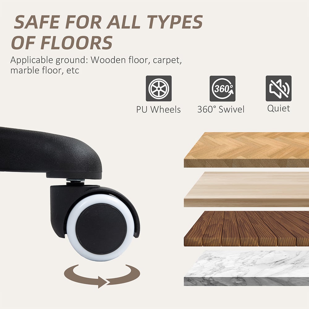 Portland Brown Rechargeable Vibration Massage Office Chair Image 3