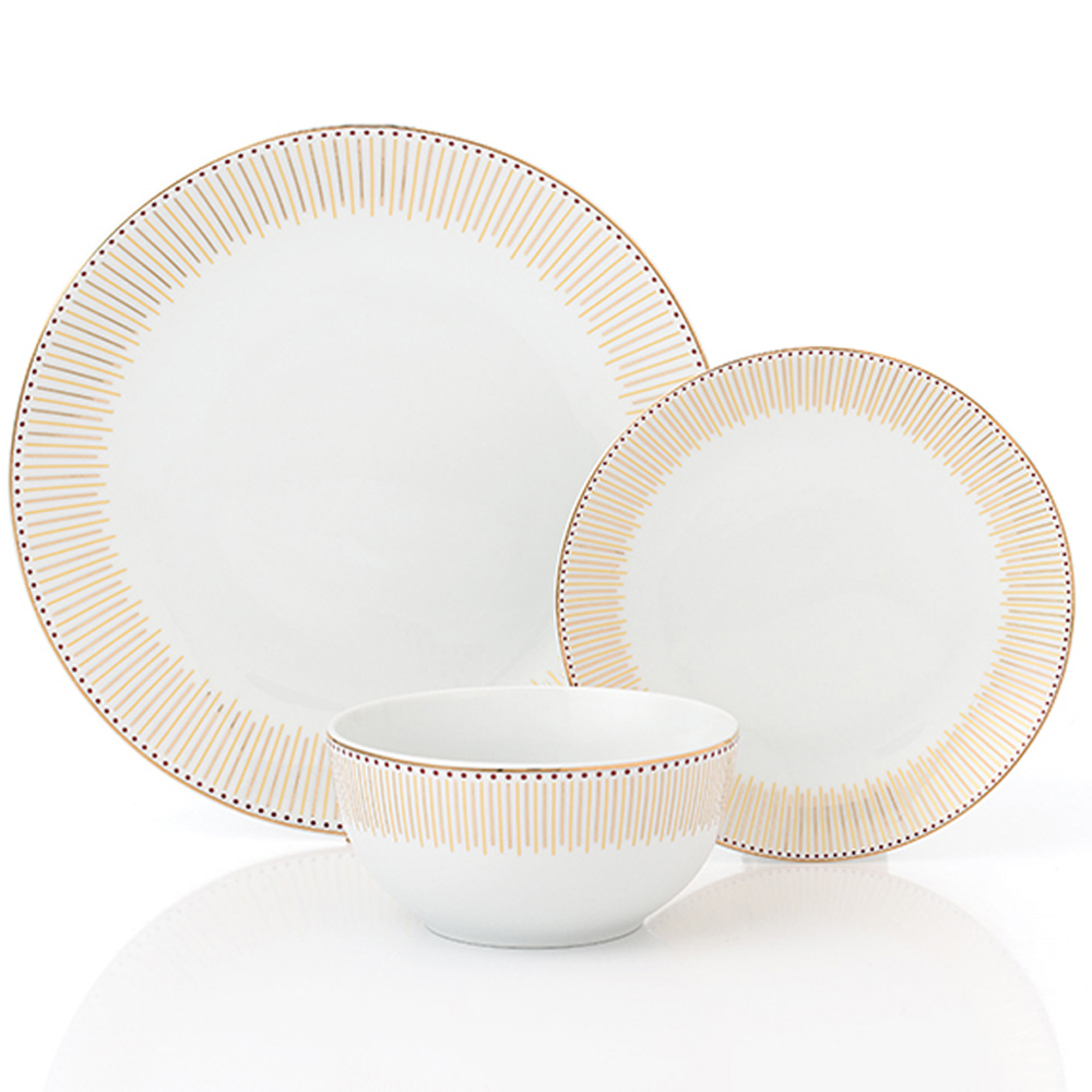 Waterside 12 Piece Gold Radiance Dinner Set Image 3