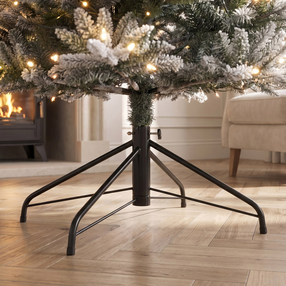 Bosk Frosted Dalton Fir Pre-Lit 400 Colour Switch LED Artificial Christmas Tree 6.5ft Image 5