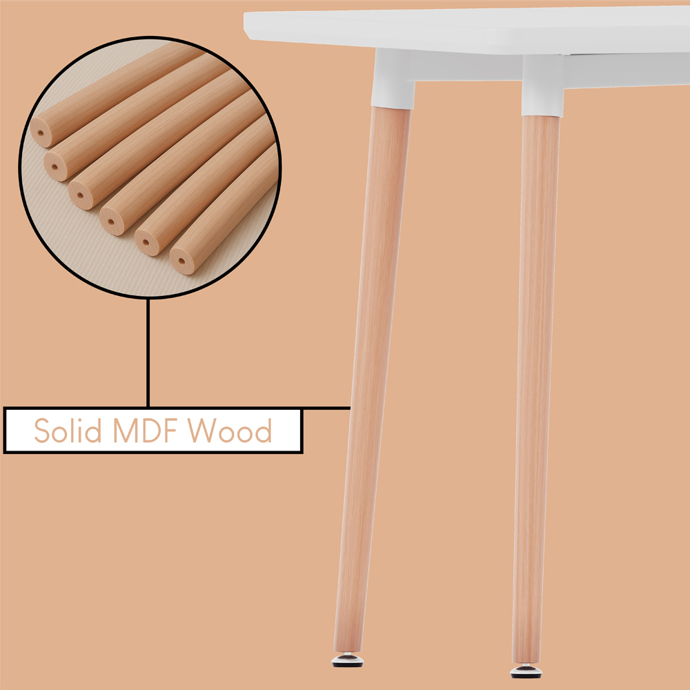 Vida Designs Batley 4 Seater White Dining Table Image 6