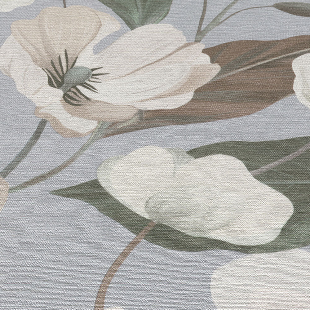 Erismann Fairy Blossom Grey Wallpaper Image 3