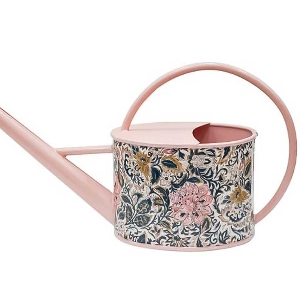 Ivyline Maisie Blush Pink Vintage Metal Watering Can 20 x 43cm Image 2