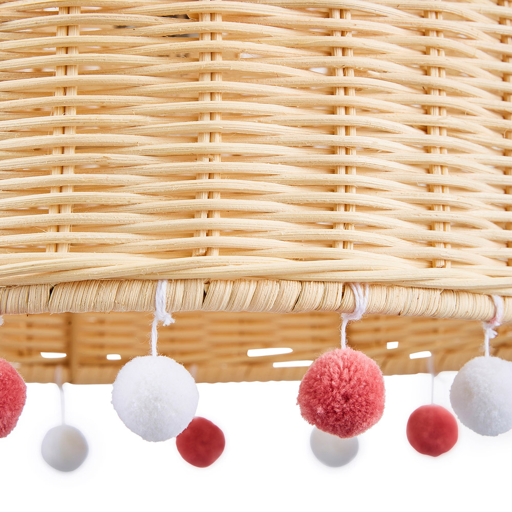 Glow Easyfit Natural Pompom Rattan Pendant Shade Image 4