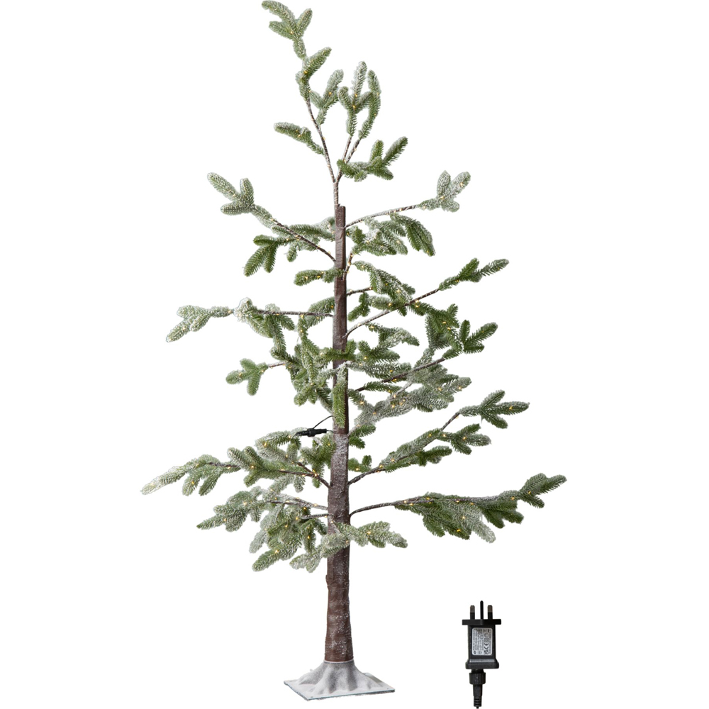 Samuel Alexander 240 Warm White LED Green Snowy Noel Pre-Lit Artificial Christmas Tree and Stand 5ft Image 3