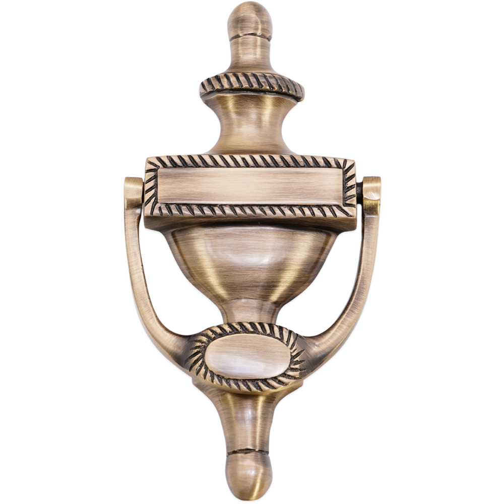Spira Brass Antique Brass Georgian Door Knocker Image 3