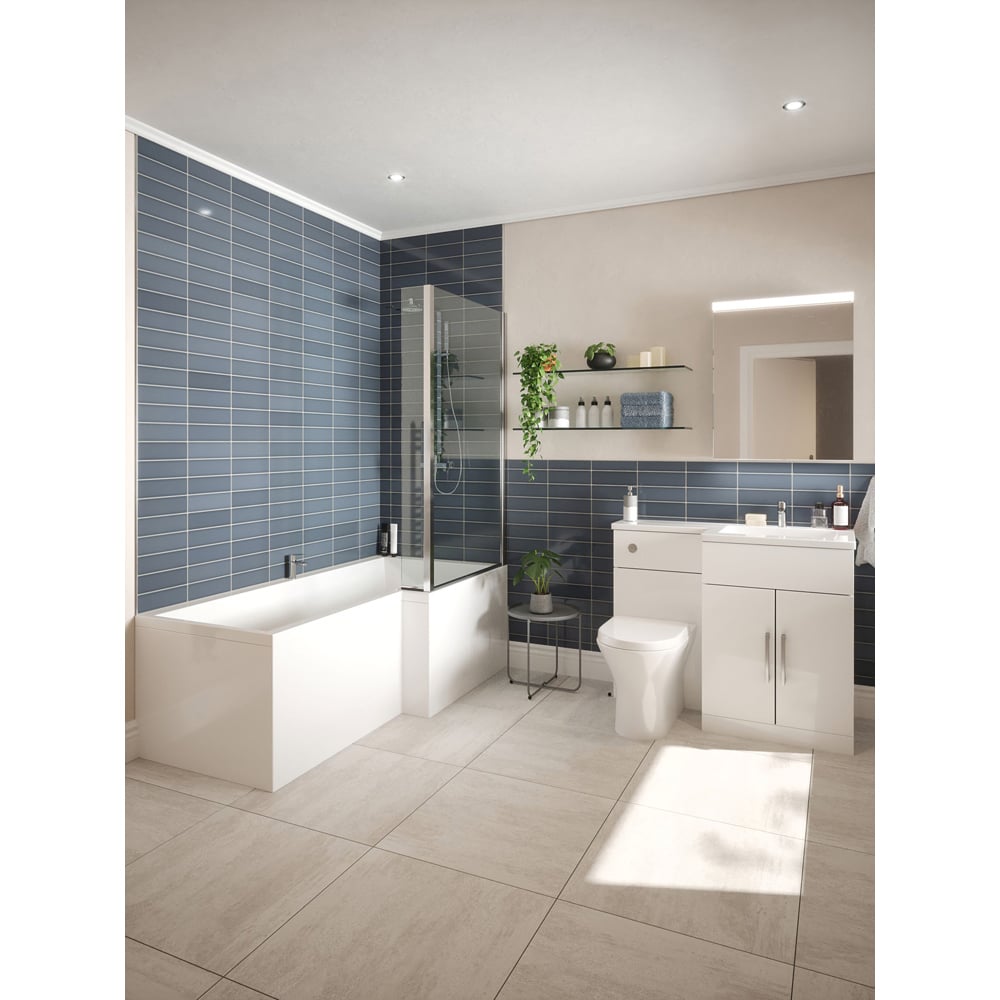 Johnson Tiles Ashlar Crafted Grey Grip Floor and Wall Tile Sample 600 x 600mm Image 3