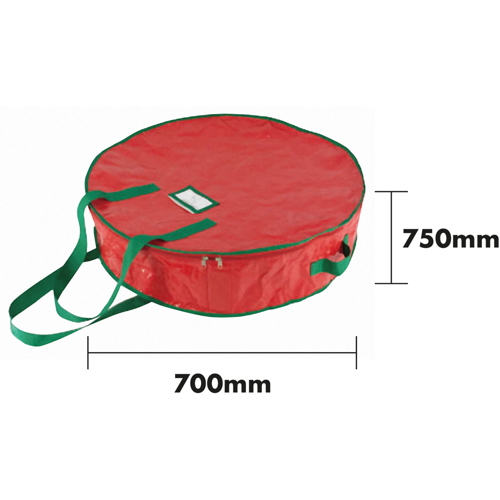 St Helens Red Seasonal Wreath Storage Bag 70cm Image 3