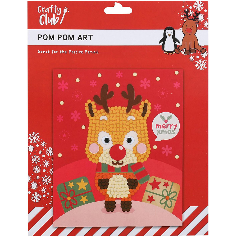 Crafty Club Christmas Pom Pom Art Set Image 2