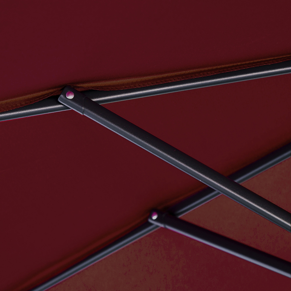 Outsunny Wine Red Cantilever Banana Parasol 3m Image 3