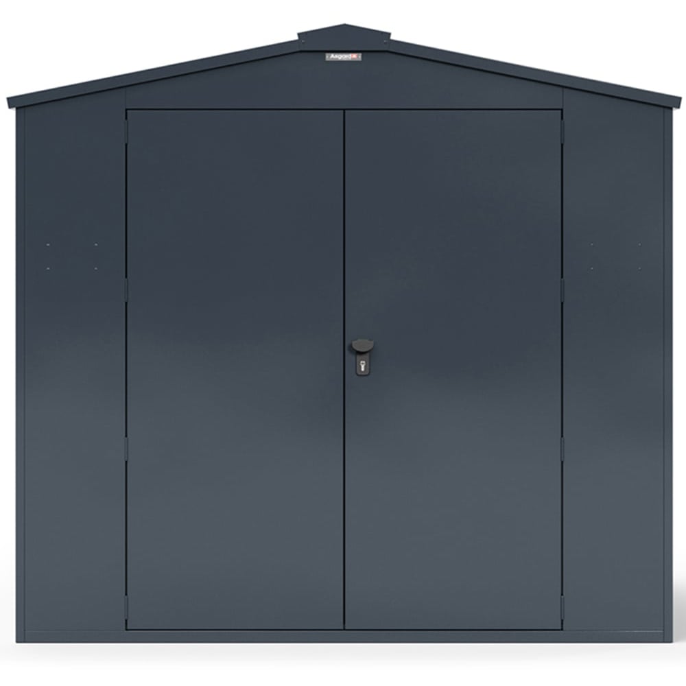 Asgard Gladiator 7 x 11ft Double Door Grey High Security Apex Motorcycle Garage Image 3