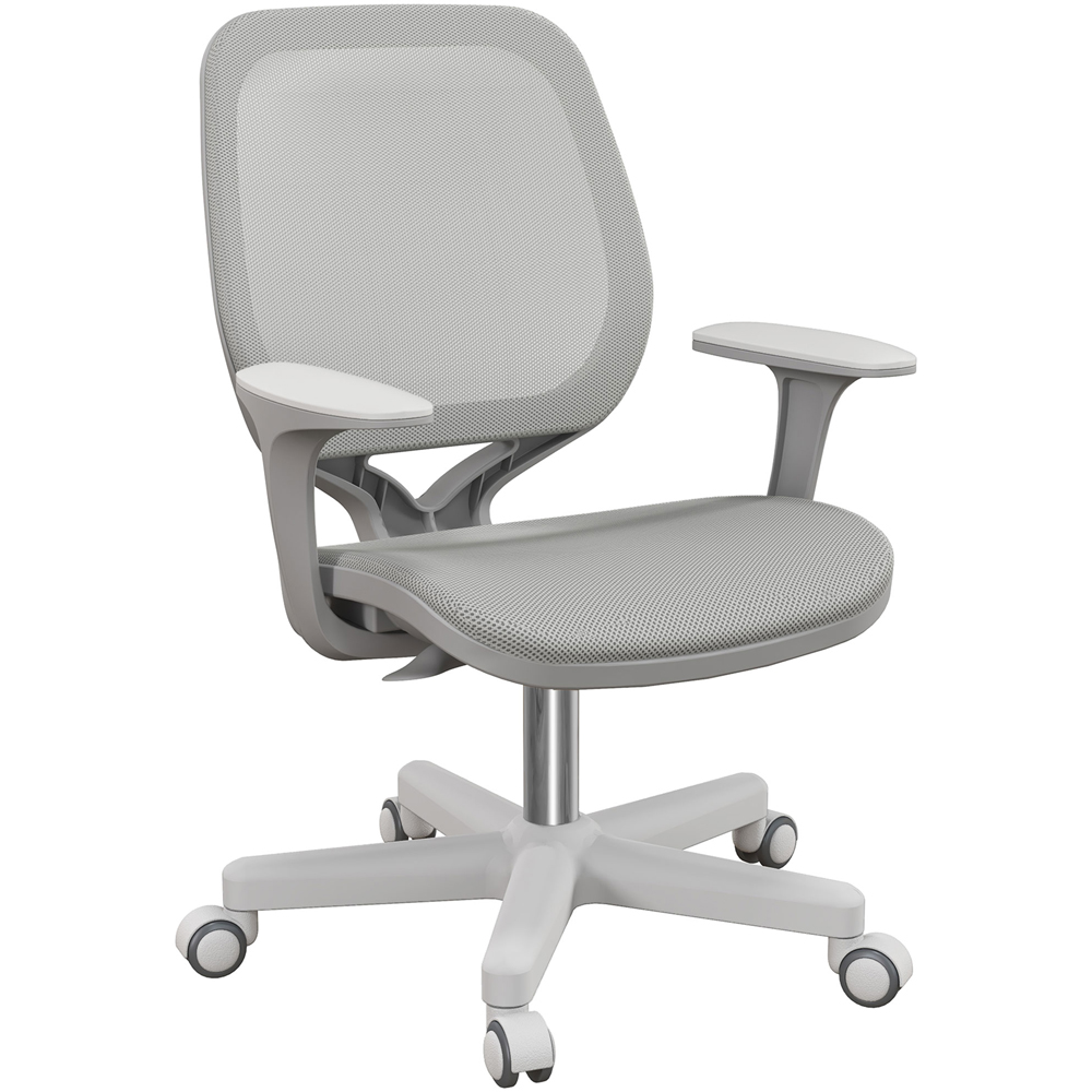 Portland Grey Swivel Office Chair with Security Wheels Image 2
