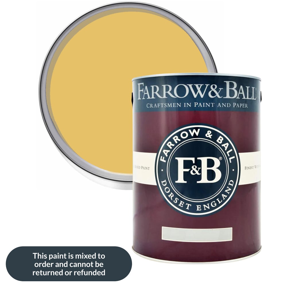 Farrow & Ball Estate Eggshell Babouche Satin Paint 5L Image 1