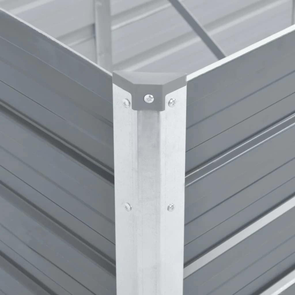 Walplus Grey Galvanised Steel Raised Bed 160 x 40 x 45cm Image 6