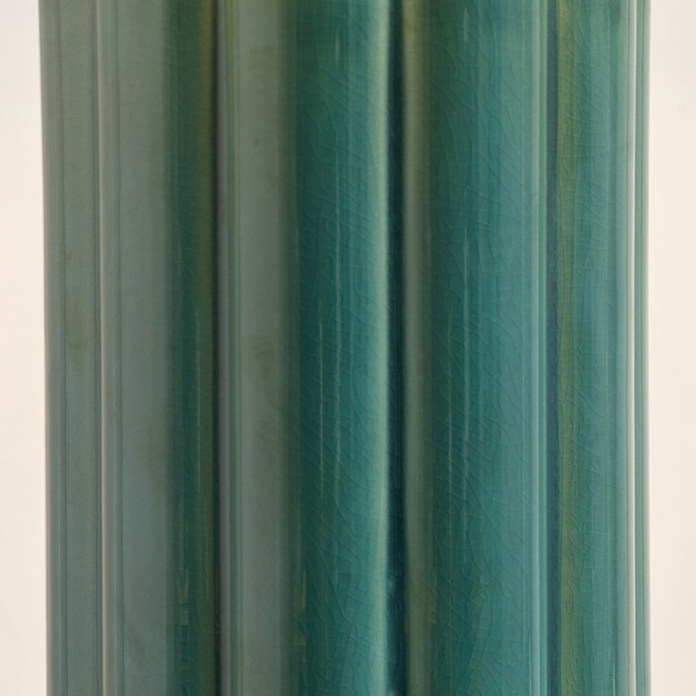 Pacific Lifestyle Lushan Green Scalloped Ceramic Table Lamp Image 5