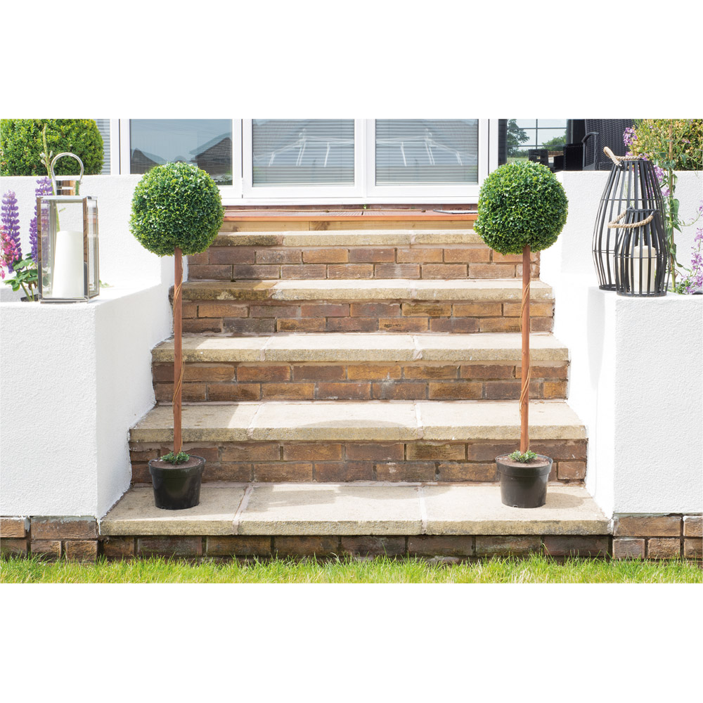 Best4 Green Artificial Topiary Ball Tree 120cm Image 4