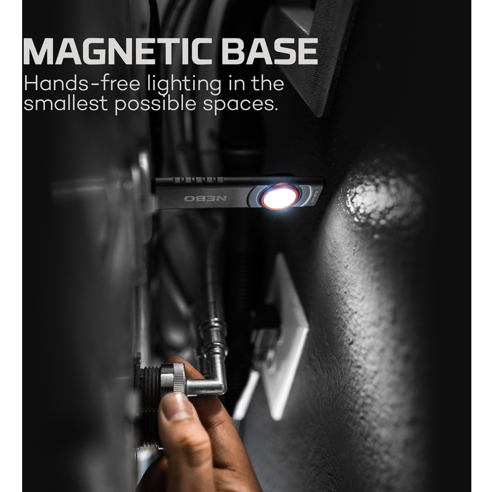 Nebo Slim Mini 250 Lumens Rechargeable EDC Pocket Light with Magnetic Base Image 6