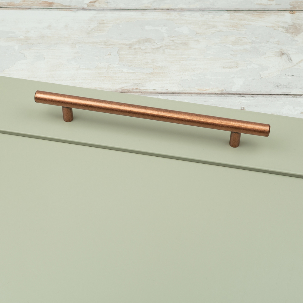 Handle & Home Antique Copper T-Bar Handle 160mm Image 5