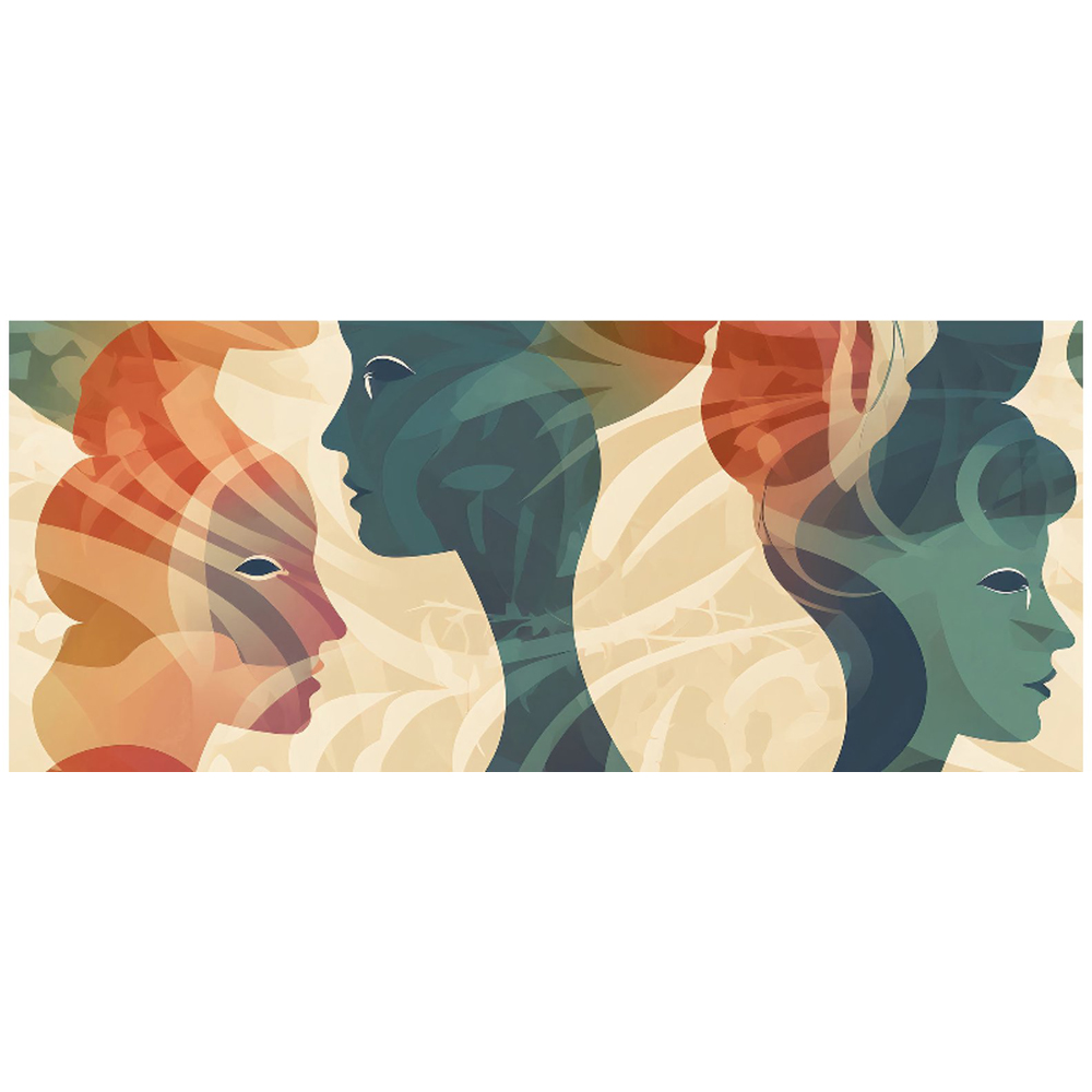 Warren Reed Designer Coloured Silhouette Glass Bathroom Splashback 25 x 60cm Image 2