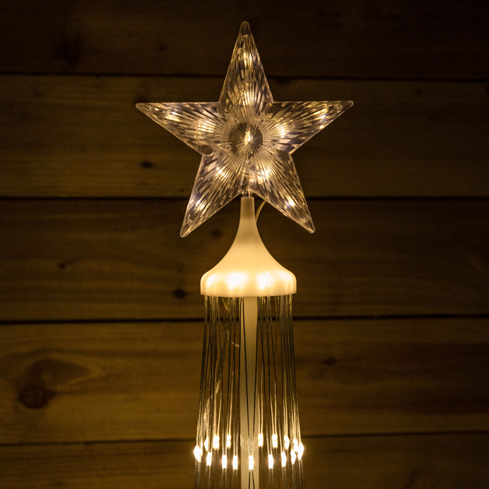 Samuel Alexander Warm White LED Light Up Christmas Cone Tree 8.2ft Image 2