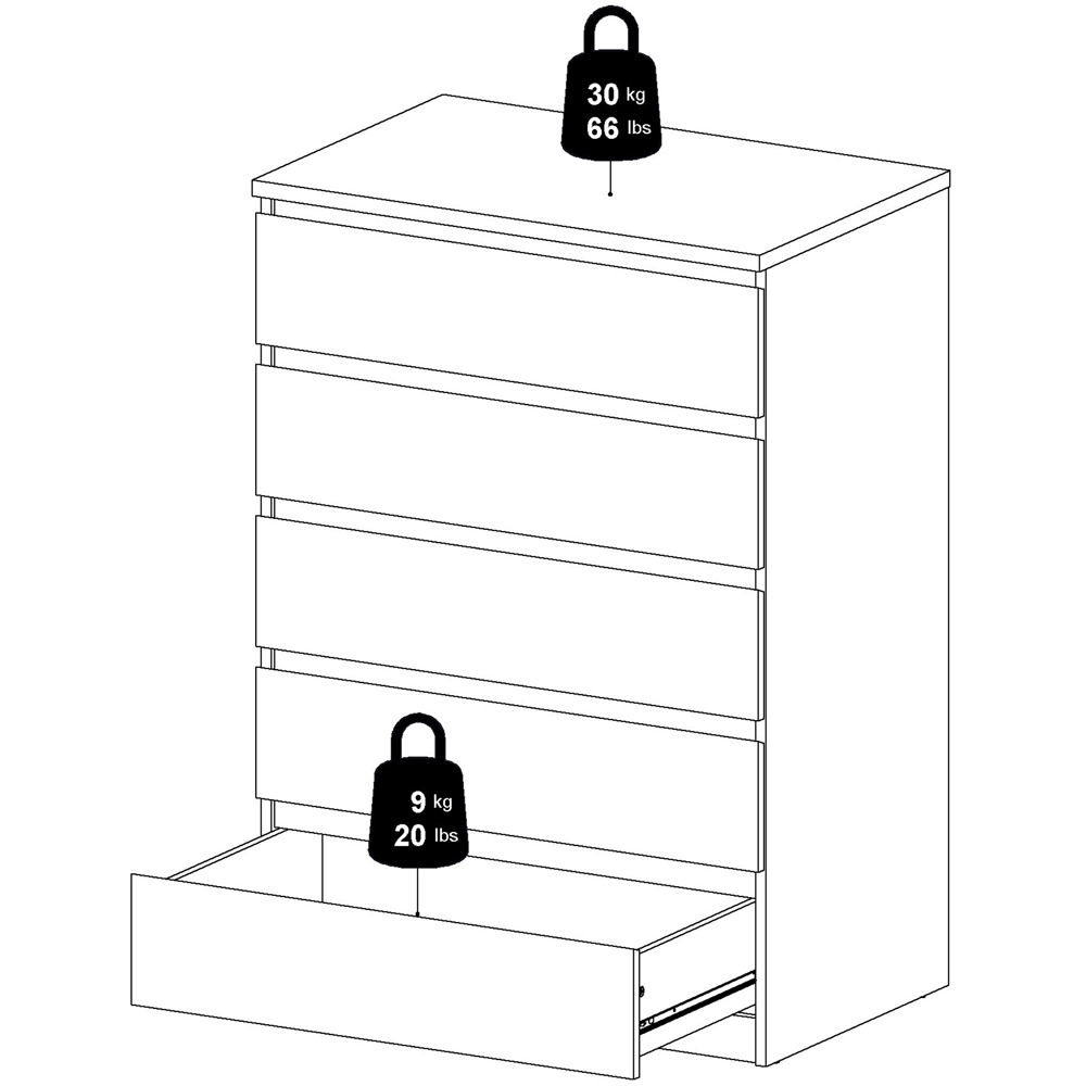 Florence Naia 5 Drawer Cashmere Jackson Hickory Chest of Drawers Image 7