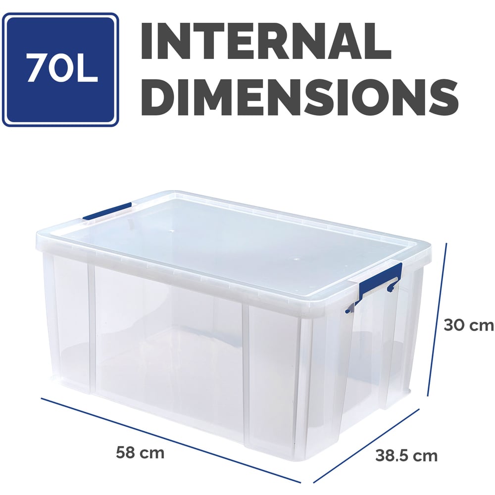 Fellowes Prostore 70L Storage Box with Lid Image 8