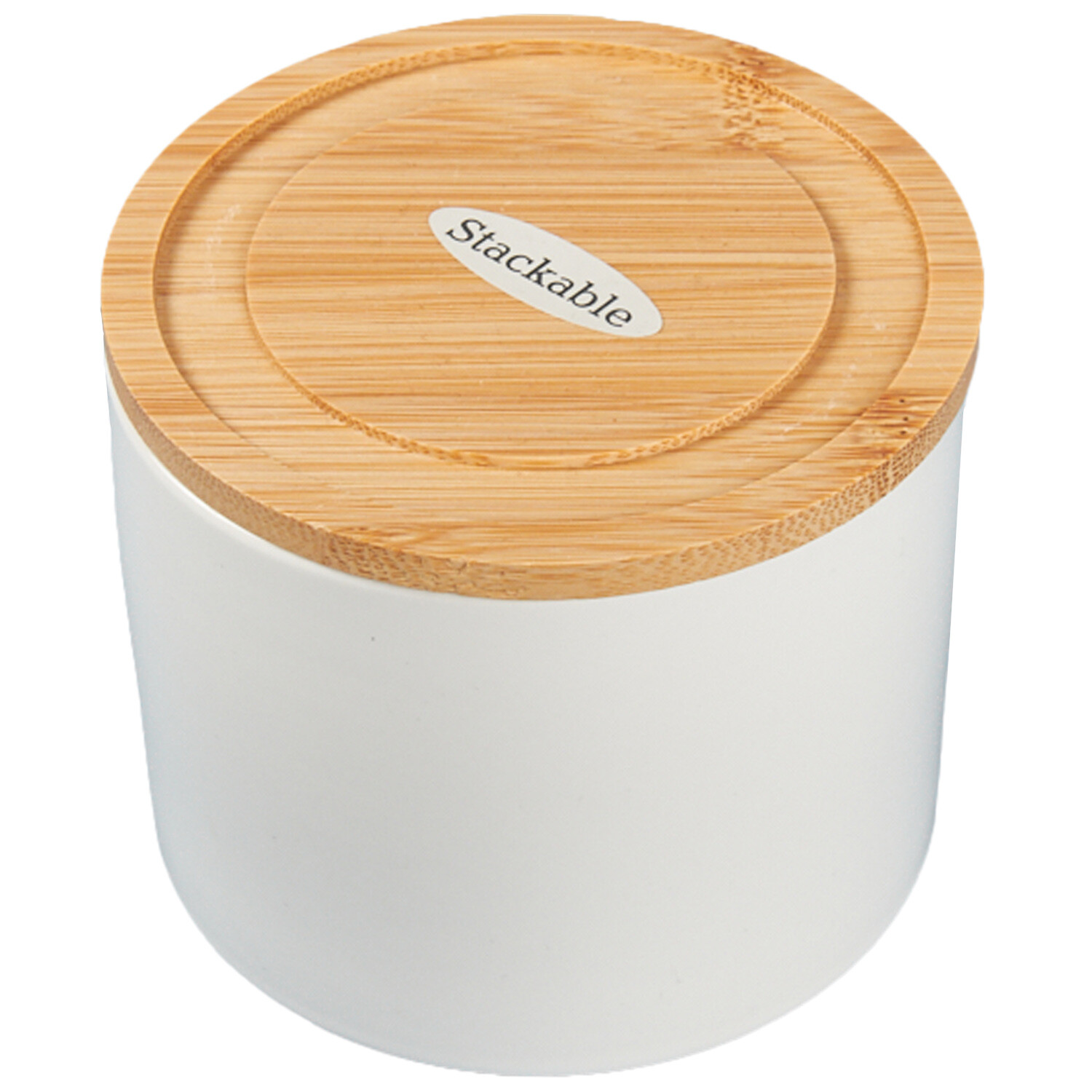 Stacking Canister - Whte Image 3