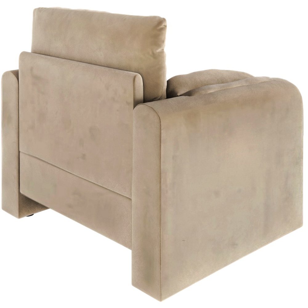 Solace+Co Wren Sand Velvet Accent Chair Image 3