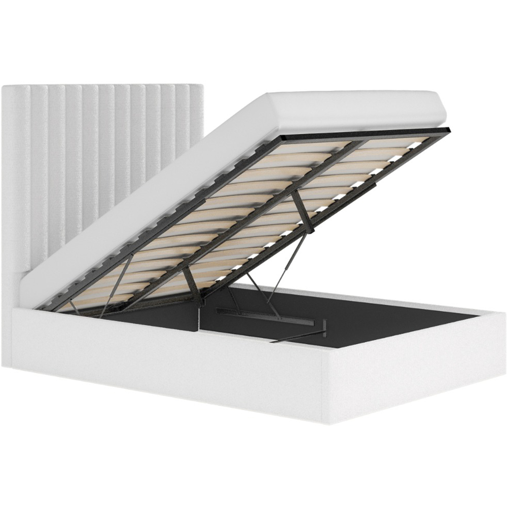 Flair Everley Double Cream Boucle Ottoman Bed Image 2