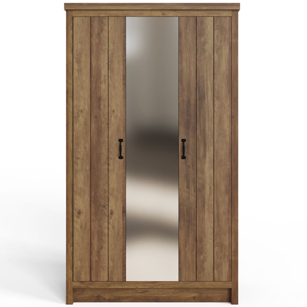 GFW Boston Knotty Oak 4 Piece Bedroom Furniture Set Image 5