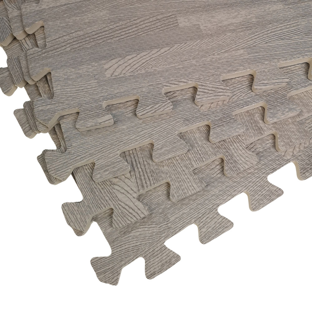 Samuel Alexander 12 Piece Grey EVA Foam Protective Floor Mats 60 x 60cm Image 2