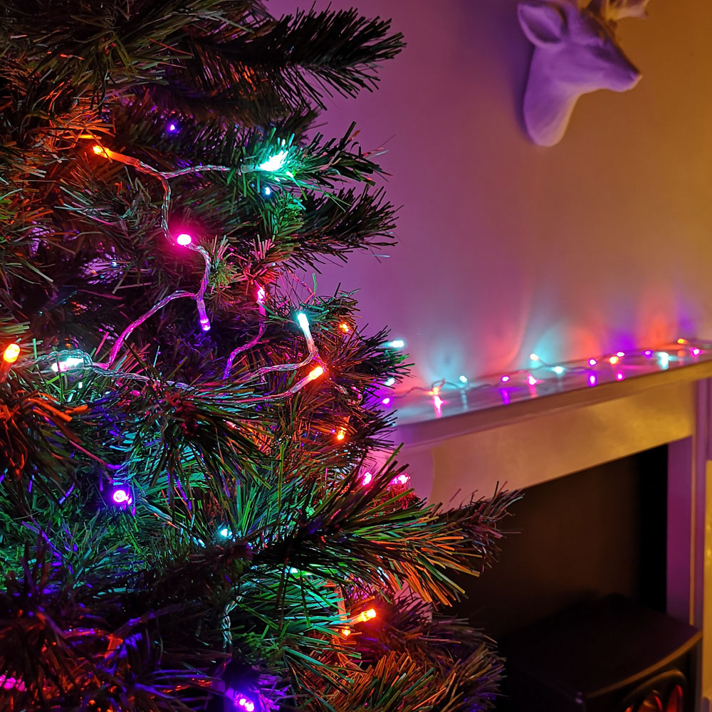 Premier 200 Rainbow LED Multi-Function Clear String Light 16m Image 7