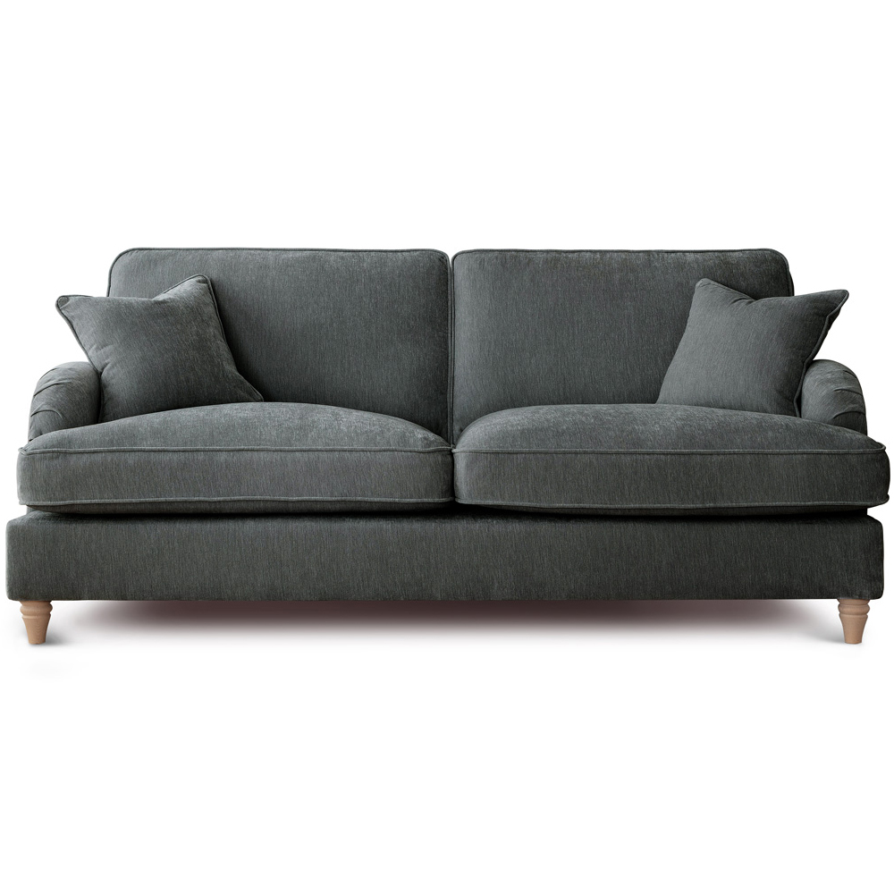 The Vienna 3 Seater Charcoal Sofa Image 2