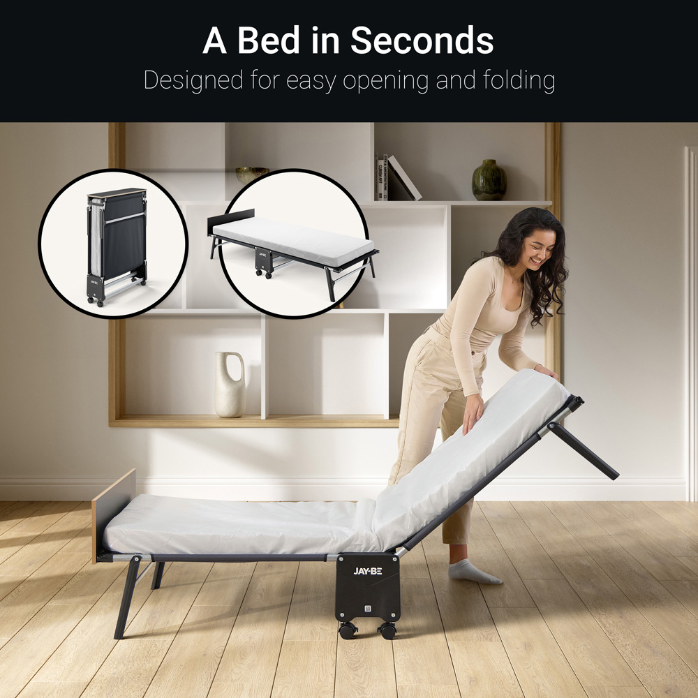 Jay-Be RE80 Single Rollaway Folding Bed with e-Fibre Mattress Image 5