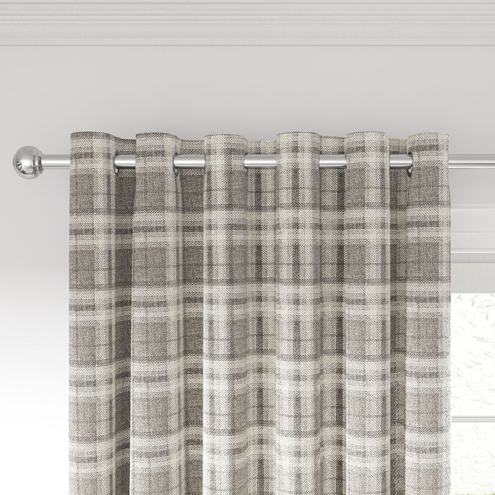 Helena Springfield Harriet Woven Lined Mocha Curtains 168 x 183cm Image 2