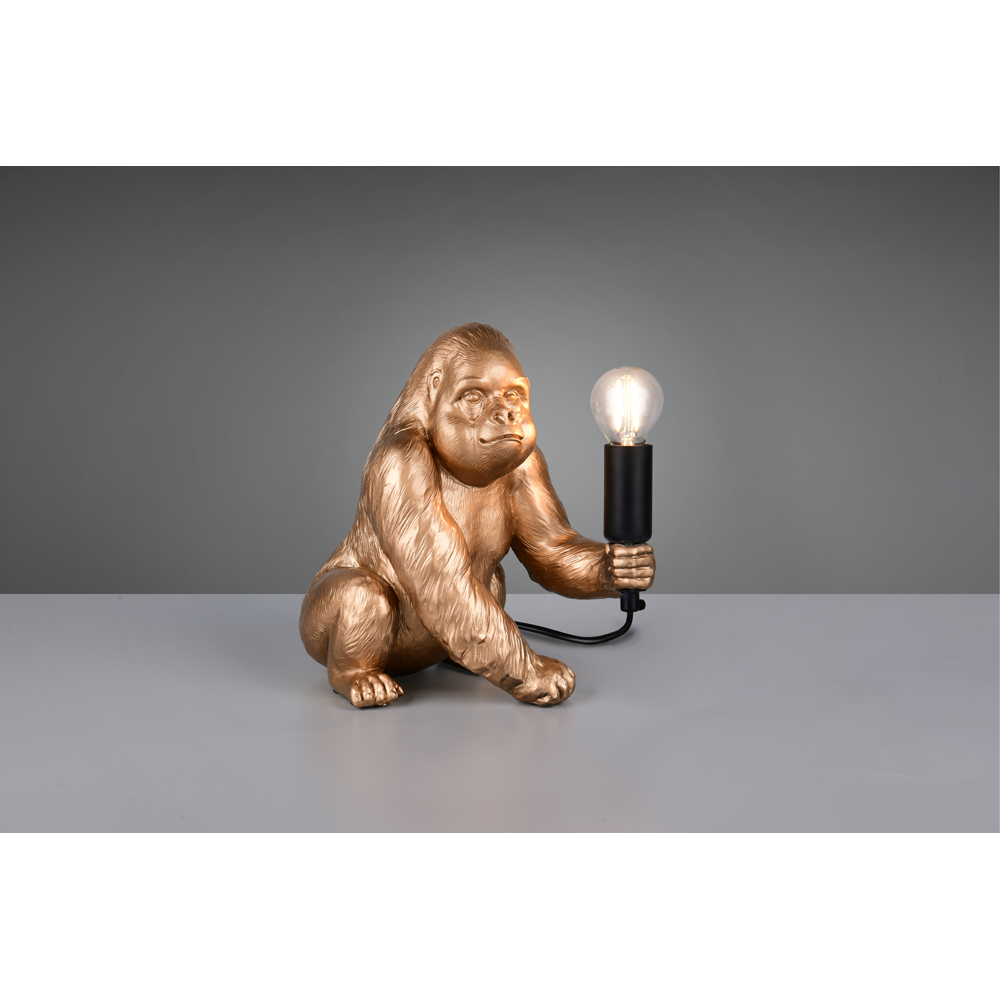 TRIO Kong Gold Table Lamp Image 2