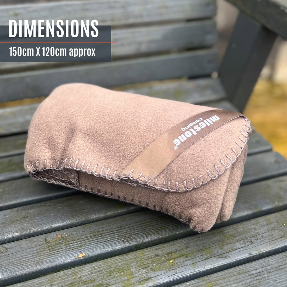 Milestone Camping Stone Thermal Fleece Blanket Image 8